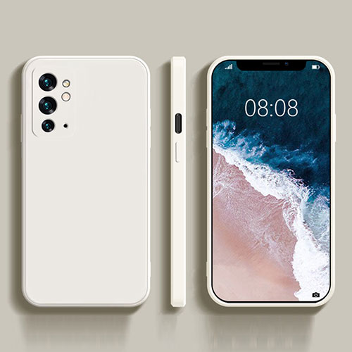 Ultra-thin Silicone Gel Soft Case 360 Degrees Cover YK1 for OnePlus 9RT 5G White