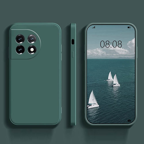 Ultra-thin Silicone Gel Soft Case 360 Degrees Cover YK1 for OnePlus Ace 2 Pro 5G Green