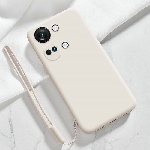 Ultra-thin Silicone Gel Soft Case 360 Degrees Cover YK1 for OnePlus Ace 2V 5G White