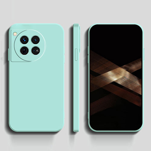 Ultra-thin Silicone Gel Soft Case 360 Degrees Cover YK1 for OnePlus Ace 3 5G Cyan