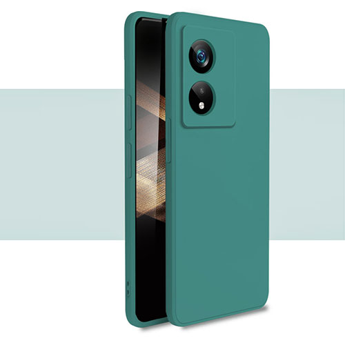 Ultra-thin Silicone Gel Soft Case 360 Degrees Cover YK1 for Oppo A78 4G Green