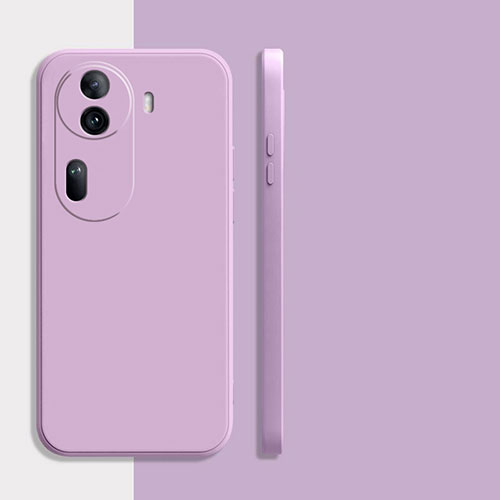 Ultra-thin Silicone Gel Soft Case 360 Degrees Cover YK1 for Oppo Reno11 Pro 5G Clove Purple