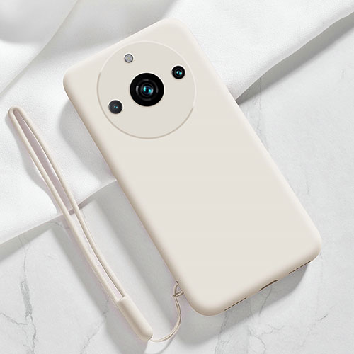 Ultra-thin Silicone Gel Soft Case 360 Degrees Cover YK1 for Realme 11 Pro 5G White