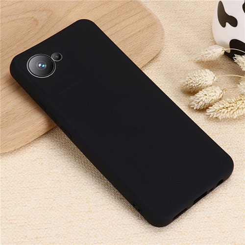 Ultra-thin Silicone Gel Soft Case 360 Degrees Cover YK1 for Realme C30s Black