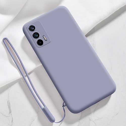 Ultra-thin Silicone Gel Soft Case 360 Degrees Cover YK1 for Realme GT 5G Lavender Gray