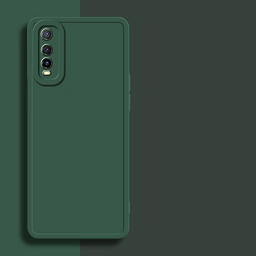 Ultra-thin Silicone Gel Soft Case 360 Degrees Cover YK1 for Vivo iQOO U1 Midnight Green