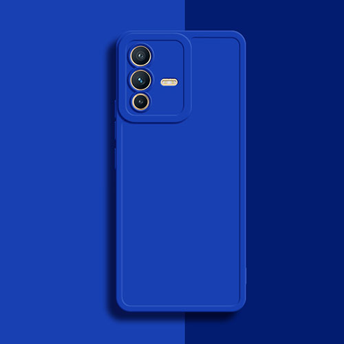 Ultra-thin Silicone Gel Soft Case 360 Degrees Cover YK1 for Vivo V23 Pro 5G Blue