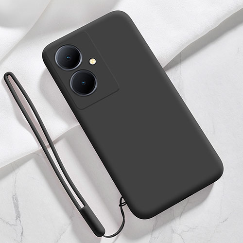 Ultra-thin Silicone Gel Soft Case 360 Degrees Cover YK1 for Vivo V29 Lite 5G Black