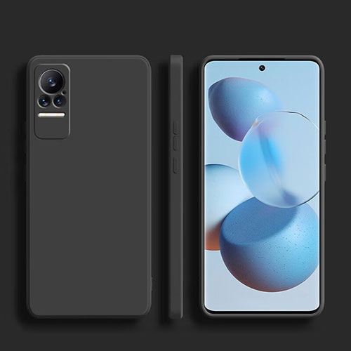 Ultra-thin Silicone Gel Soft Case 360 Degrees Cover YK1 for Xiaomi Civi 5G Black