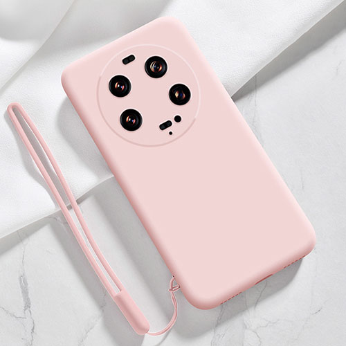 Ultra-thin Silicone Gel Soft Case 360 Degrees Cover YK1 for Xiaomi Mi 13 Ultra 5G Pink