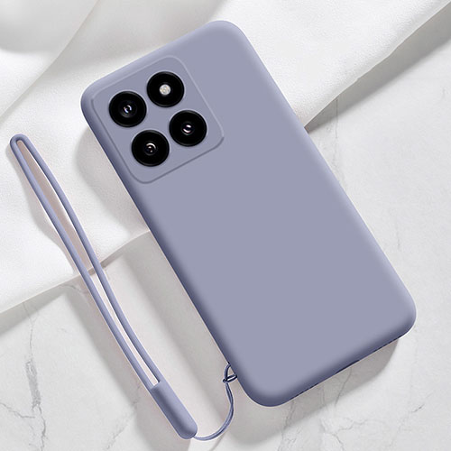 Ultra-thin Silicone Gel Soft Case 360 Degrees Cover YK1 for Xiaomi Mi 14 5G Lavender Gray