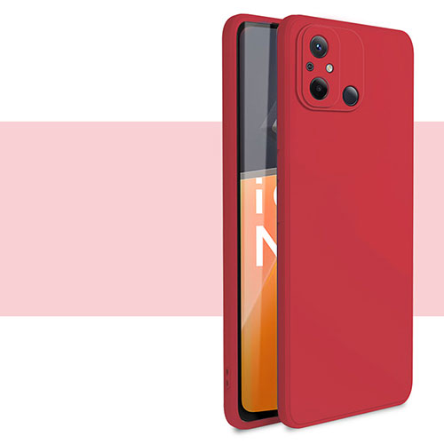 Ultra-thin Silicone Gel Soft Case 360 Degrees Cover YK1 for Xiaomi Poco C55 Red