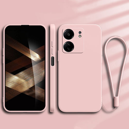 Ultra-thin Silicone Gel Soft Case 360 Degrees Cover YK1 for Xiaomi Poco C65 Rose Gold