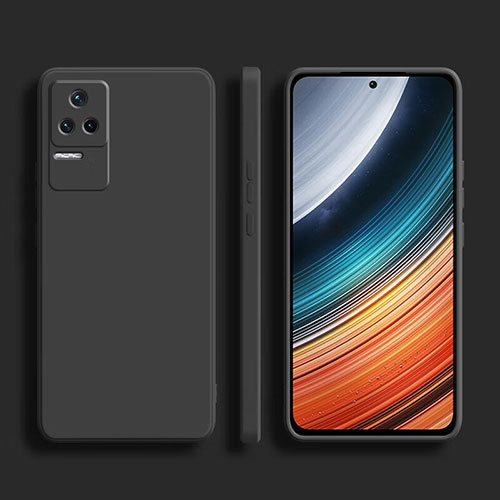 Ultra-thin Silicone Gel Soft Case 360 Degrees Cover YK1 for Xiaomi Poco F4 5G Black