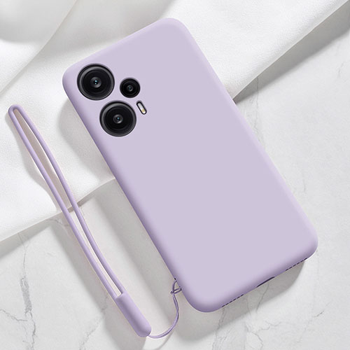 Ultra-thin Silicone Gel Soft Case 360 Degrees Cover YK1 for Xiaomi Poco F5 5G Clove Purple