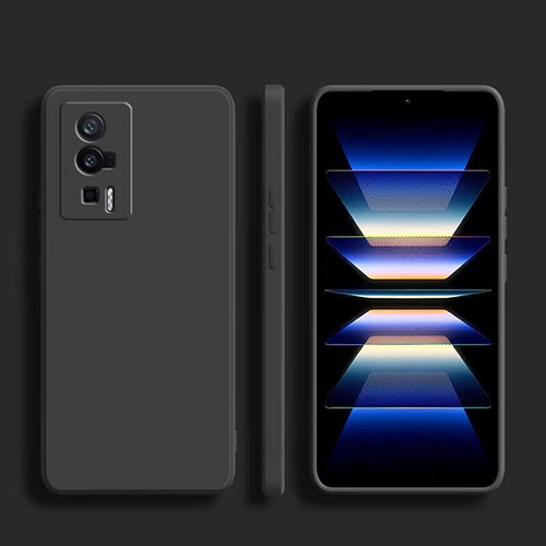 Ultra-thin Silicone Gel Soft Case 360 Degrees Cover YK1 for Xiaomi Poco F5 Pro 5G Black