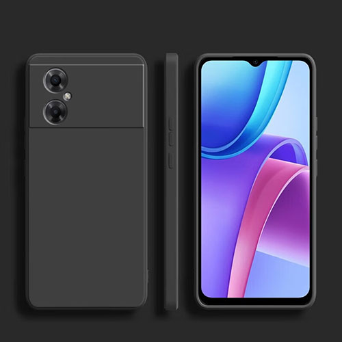 Ultra-thin Silicone Gel Soft Case 360 Degrees Cover YK1 for Xiaomi Poco M4 5G Black