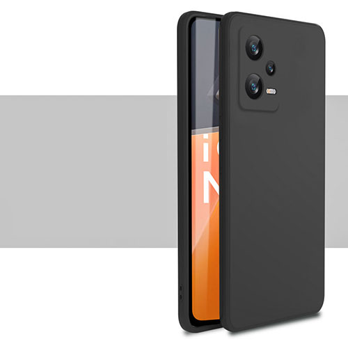 Ultra-thin Silicone Gel Soft Case 360 Degrees Cover YK1 for Xiaomi Poco X5 5G Black
