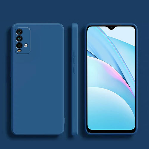 Ultra-thin Silicone Gel Soft Case 360 Degrees Cover YK1 for Xiaomi Redmi 9T 4G Blue