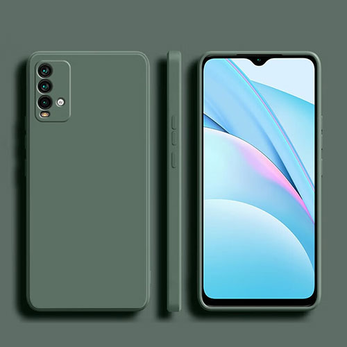 Ultra-thin Silicone Gel Soft Case 360 Degrees Cover YK1 for Xiaomi Redmi 9T 4G Green