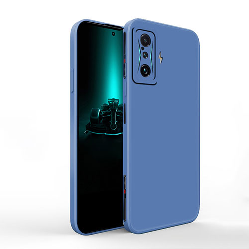 Ultra-thin Silicone Gel Soft Case 360 Degrees Cover YK1 for Xiaomi Redmi K50 Gaming 5G Blue