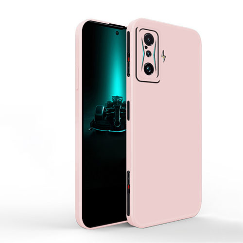 Ultra-thin Silicone Gel Soft Case 360 Degrees Cover YK1 for Xiaomi Redmi K50 Gaming AMG F1 5G Pink