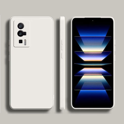 Ultra-thin Silicone Gel Soft Case 360 Degrees Cover YK1 for Xiaomi Redmi K60 Pro 5G White