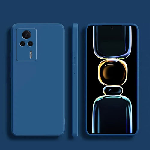 Ultra-thin Silicone Gel Soft Case 360 Degrees Cover YK1 for Xiaomi Redmi K60E 5G Blue