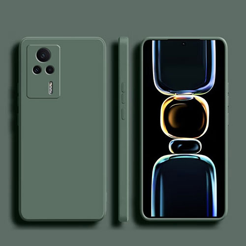 Ultra-thin Silicone Gel Soft Case 360 Degrees Cover YK1 for Xiaomi Redmi K60E 5G Green