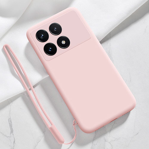 Ultra-thin Silicone Gel Soft Case 360 Degrees Cover YK1 for Xiaomi Redmi K70 Pro 5G Pink