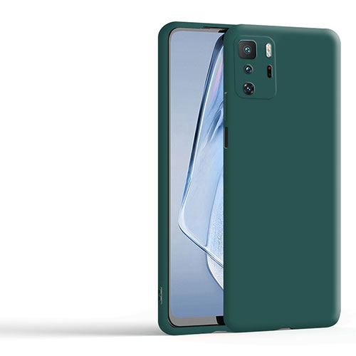 Ultra-thin Silicone Gel Soft Case 360 Degrees Cover YK1 for Xiaomi Redmi Note 10 Pro 5G Green