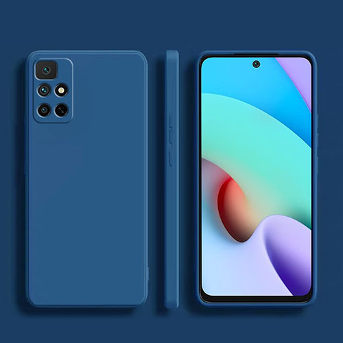 Ultra-thin Silicone Gel Soft Case 360 Degrees Cover YK1 for Xiaomi Redmi Note 11 4G (2022) Blue