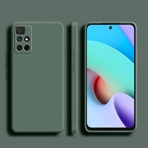 Ultra-thin Silicone Gel Soft Case 360 Degrees Cover YK1 for Xiaomi Redmi Note 11 4G (2022) Green