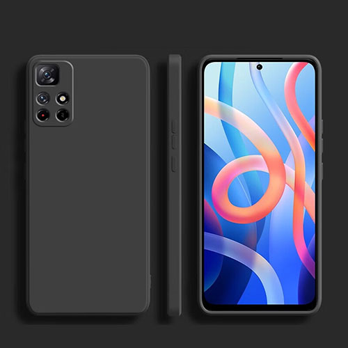 Ultra-thin Silicone Gel Soft Case 360 Degrees Cover YK1 for Xiaomi Redmi Note 11 Pro 4G Black