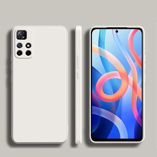 Ultra-thin Silicone Gel Soft Case 360 Degrees Cover YK1 for Xiaomi Redmi Note 11 Pro 4G White