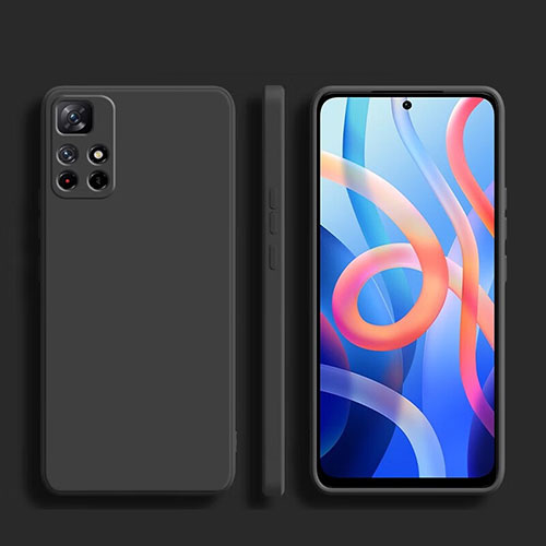 Ultra-thin Silicone Gel Soft Case 360 Degrees Cover YK1 for Xiaomi Redmi Note 11 Pro 5G Black