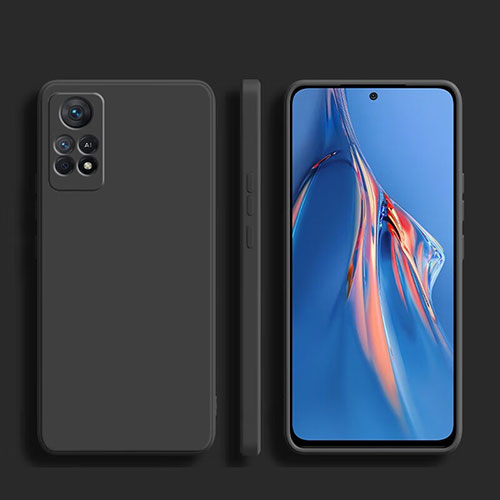 Ultra-thin Silicone Gel Soft Case 360 Degrees Cover YK1 for Xiaomi Redmi Note 11E Pro 5G Black