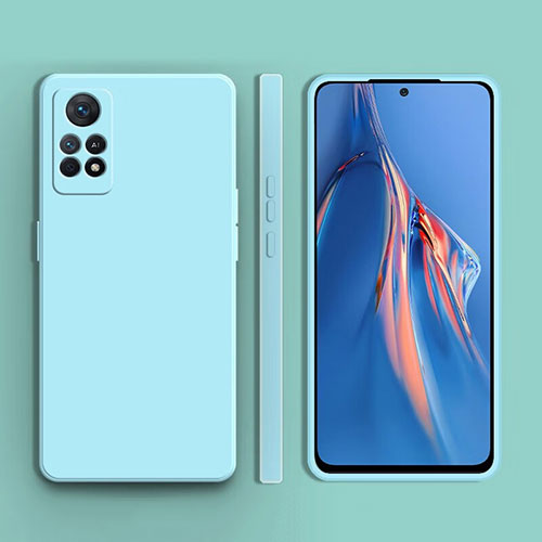 Ultra-thin Silicone Gel Soft Case 360 Degrees Cover YK1 for Xiaomi Redmi Note 11E Pro 5G Mint Blue