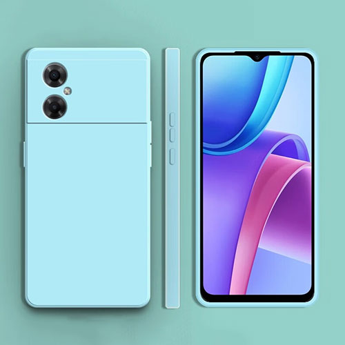 Ultra-thin Silicone Gel Soft Case 360 Degrees Cover YK1 for Xiaomi Redmi Note 11R 5G Mint Blue