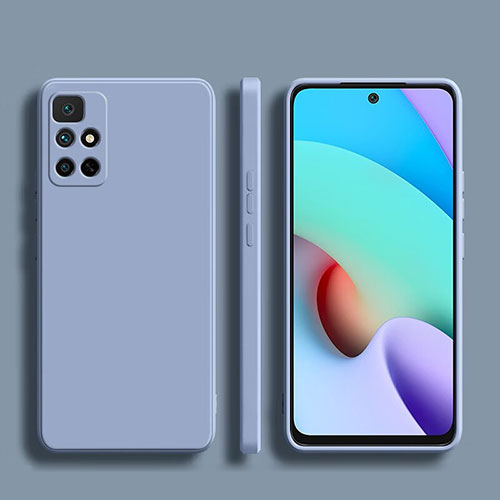 Ultra-thin Silicone Gel Soft Case 360 Degrees Cover YK1 for Xiaomi Redmi Note 11S 4G Lavender Gray