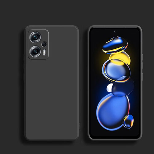 Ultra-thin Silicone Gel Soft Case 360 Degrees Cover YK1 for Xiaomi Redmi Note 11T Pro+ Plus 5G Black