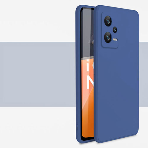 Ultra-thin Silicone Gel Soft Case 360 Degrees Cover YK1 for Xiaomi Redmi Note 12 Pro 5G Blue