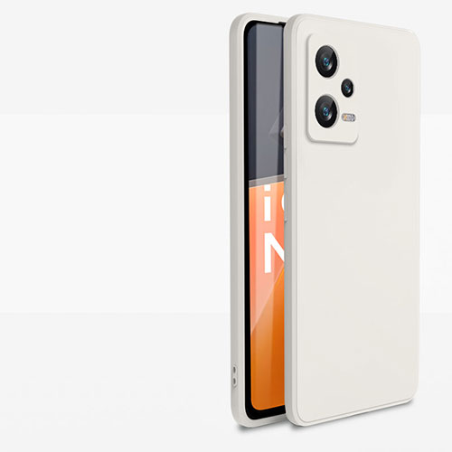 Ultra-thin Silicone Gel Soft Case 360 Degrees Cover YK1 for Xiaomi Redmi Note 12 Pro+ Plus 5G White