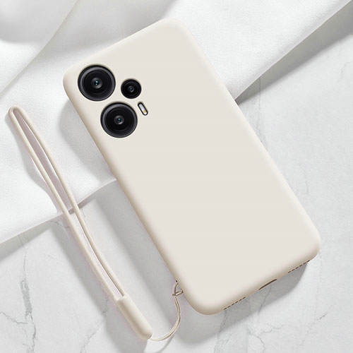 Ultra-thin Silicone Gel Soft Case 360 Degrees Cover YK1 for Xiaomi Redmi Note 12 Turbo 5G White