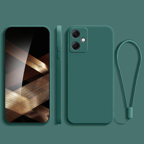 Ultra-thin Silicone Gel Soft Case 360 Degrees Cover YK1 for Xiaomi Redmi Note 12R Pro 5G Midnight Green