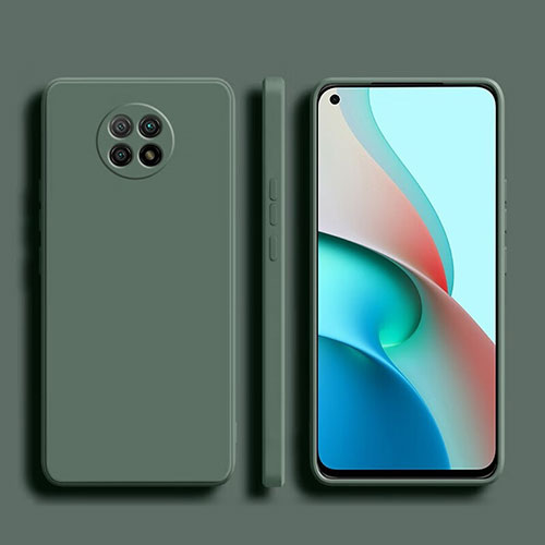 Ultra-thin Silicone Gel Soft Case 360 Degrees Cover YK1 for Xiaomi Redmi Note 9 5G Green