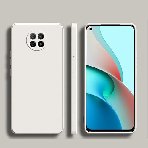 Ultra-thin Silicone Gel Soft Case 360 Degrees Cover YK1 for Xiaomi Redmi Note 9 5G White