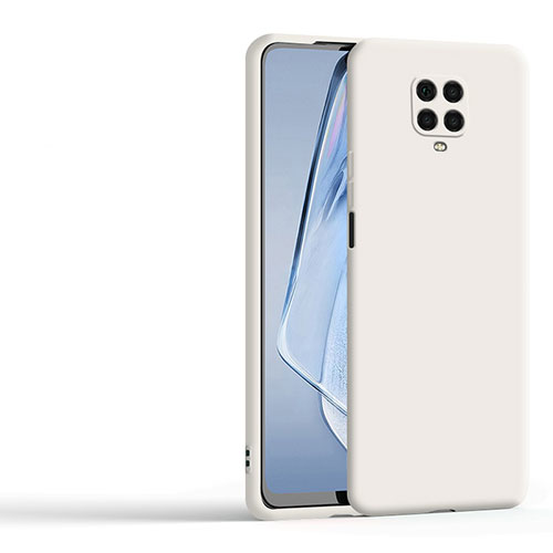 Ultra-thin Silicone Gel Soft Case 360 Degrees Cover YK1 for Xiaomi Redmi Note 9 Pro Max White