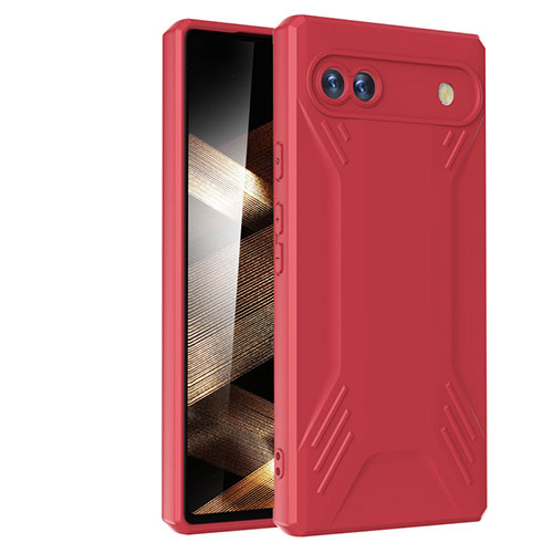 Ultra-thin Silicone Gel Soft Case 360 Degrees Cover YK2 for Google Pixel 6a 5G Red