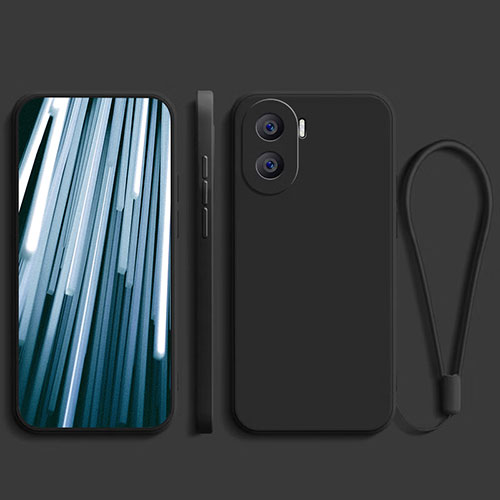 Ultra-thin Silicone Gel Soft Case 360 Degrees Cover YK2 for Huawei Honor X40i 5G Black